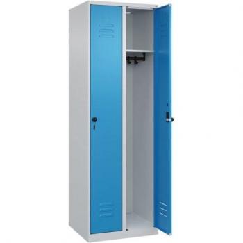 CP Spind Classic Plus lichtblau, lichtgrau 080000-20 S10005, 2 Schließfächer 60,0 x 50,0 x 185,0 cm lichtblau/lichtgrau