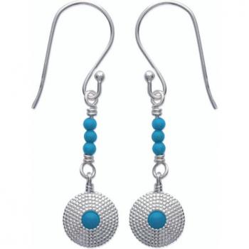 K3823 “Mineralia” Turquoise Earrings – Les Trésors De Lily, 38 × 9 mm