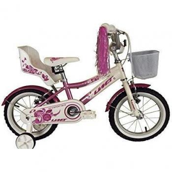 Bicicleta Umit 14 para Niñas Rosa y Blanca