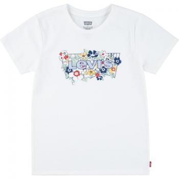 Levi’s Kids White Floral Batwing Logo T‑Shirt – 10 Years