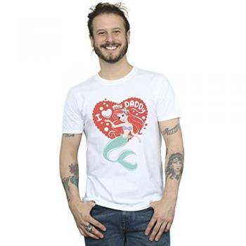 Disney Männer‑Tee „Die kleine Meerjungfrau – Love Daddy“ XXL weiß