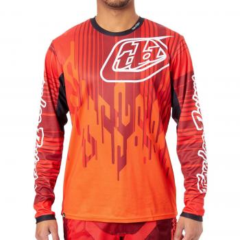 Jersey Mtb Troy Lee Designs Sprint Manga Larga Anaranjado