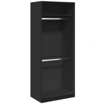 Black Wardrobe 80x50x200 cm Engineered Wood by vidaXL