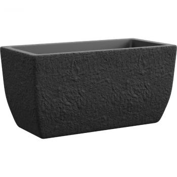 Jardinière rectangulaire TERA, gris ardoise