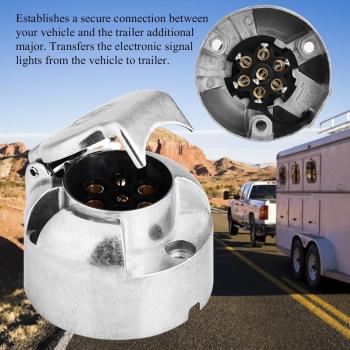 7-Pin Towing Socket for Trailers and Caravans