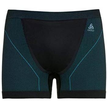Odlo Männer Boxershorts Windshield Tech – Black‑Lake Blue, Medium