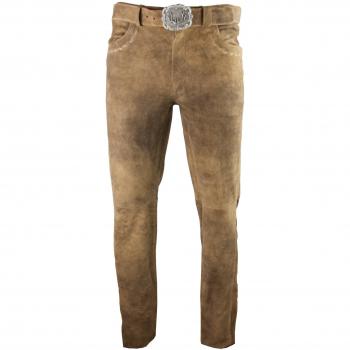 Stockerpoint Herren Hose Rocco3 Lederhose, Braun