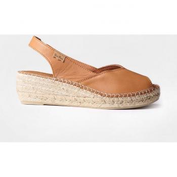 Toni Pons Leather Sandal for women in color brown