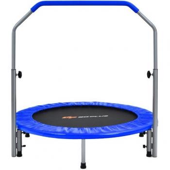 Faltbares Fitness-Trampolin mit Haltegriff, Costway, Ø 101 cm