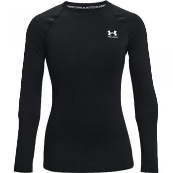 Camisola Preta Feminina Under Armour HeatGear Manga Longa