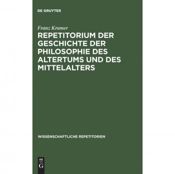 Repetitorium der Geschichte der Philosophie des Altertums und des Mittelalters