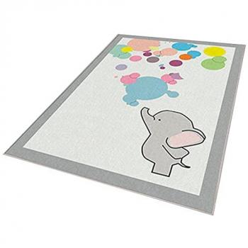 Wellhome Bubbles Farbenfroher Polystoff-Teppich 80x120