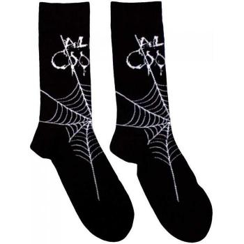 Alice Cooper Socken für Erwachsene mit Webmuster 7 UK-11 UK weiß/schwarz