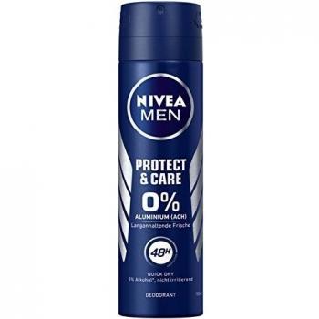 NIVEA MEN Protect & Care Deo Spray 0% Aluminium 48h Schutz 3x150ml