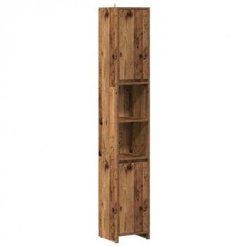 Vidaxl Old Wood Bathroom Cabinet 30x30x183.5 cm Engineered Wood