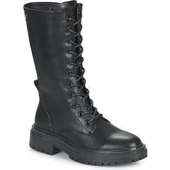 Xti Women's Black Mid Combat Boots