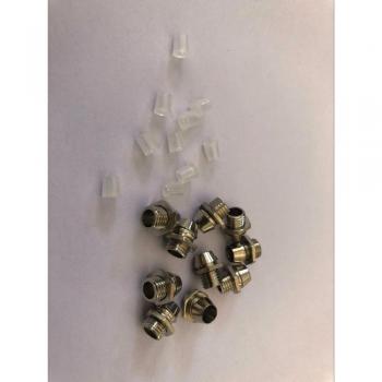 10pcs Round LED Lamp Base with Metal Bezel