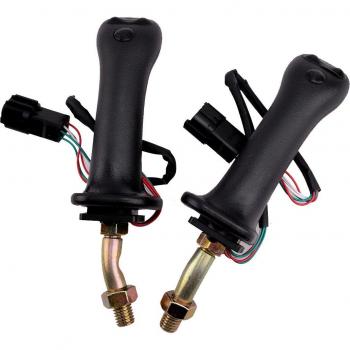 Doosan Bagger Joystick Griff, 2 Stück, schwarz, 3 Tasten, für Modelle DH DX150 215 225 300 370-9C