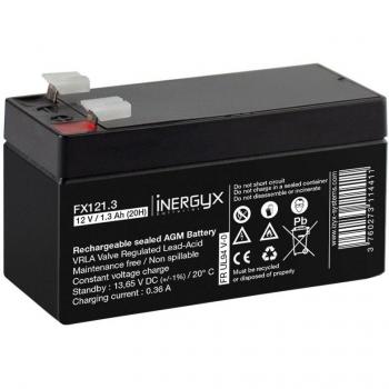 Batterie 12 VDC 1,3 Ah IZYX – Protection contre l’incendie