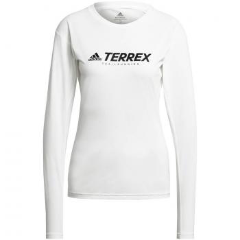 Camiseta Trail Running Adidas Terrex Primeblue Blanca Femenina