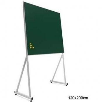 Pizarra verde con marco y soporte Delta 120x200 cm