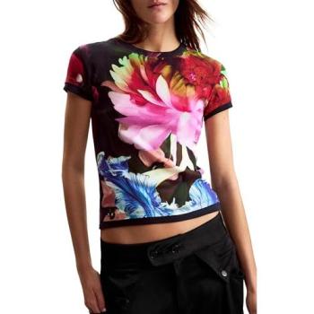 Desigual Floral XS Short Sleeve Tee