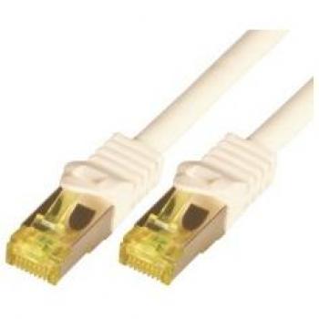 Extension RJ‑45 (M) M‑CAB – Cat 7, PiMF, SFTP, sans halogène, moulé, blanc