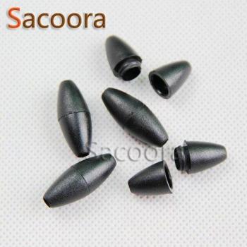Bloqueador de Cordón Pop 1/4” – Negro, Paquete de 100