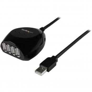 Câble USB 2.0 actif 15m avec hub USB 4 ports