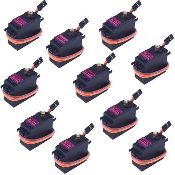 10 Pcs MG996R Torque Digital Servo Motor for RC Cars, Boats, and Helicopters