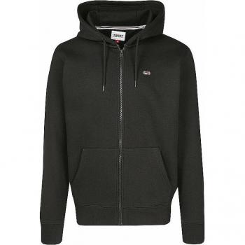 Felpa con Zip Tommy Jeans Regular Fit Nera per Uomo