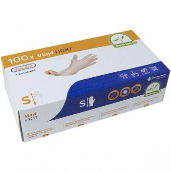Gants jetables Medi-Inn Light, vinyle, taille S, 100 gants