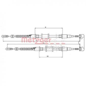 METZGER 11.5856 Parking Brake Line
