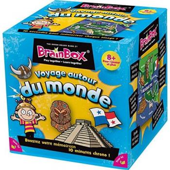 Jeu de société éducatif BrainBox : Voyage autour du monde