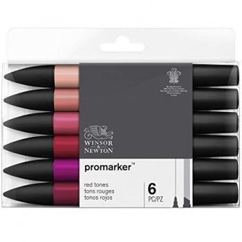 Promarker Red Tone Pens – Winsor & Newton 6-Set