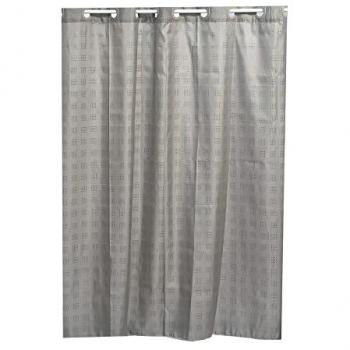 Taupe Hookless Shower Curtain 180 cm x 200 cm