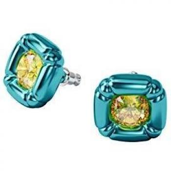 Swarovski Orecchini Cushion-Cut Dulcis, Colore Blu