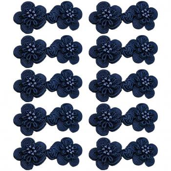 Accesorios de ropa flores chinas para sujetador, botones nudo cheongsam