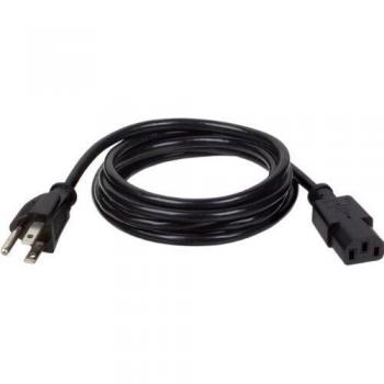 NEMA 5‑15P to C13 Black Cable – 6 Feet (Tripp Lite)