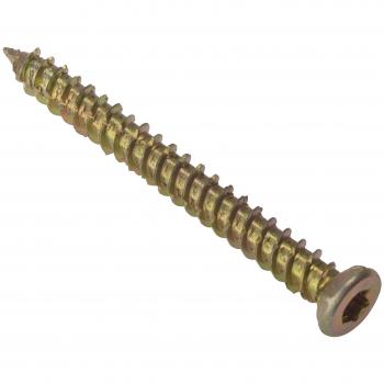 Torx Head Concrete Frame Screw 7.5 x 92mm Zinc Yellow Passivated