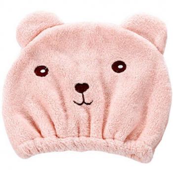 Cute Bear Hooded Hair Towel