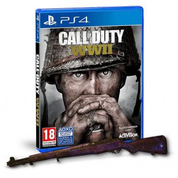 Call of Duty: World War II game with special edition Nazi Zombie Camo skin for PlayStation 4