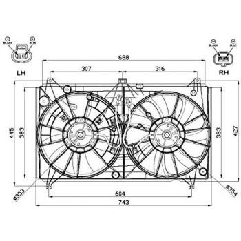 Motoventilateur NRF 47567 – Système de Refroidissement Motorisé