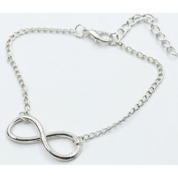 Brazalete Metálico Dorado Infinito
