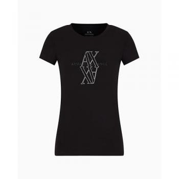 Armani Exchange Black Cotton T‑Shirt (XS)