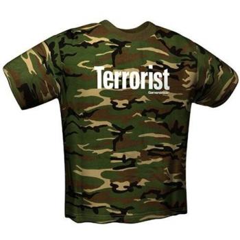 GamersWear T-Shirt with a Terrorist theme and Camouflage pattern