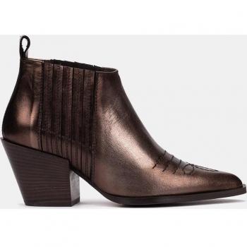 Pedro Miralles Botines piel metalizada bronce SUNRIVER