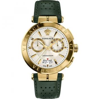 Reloj Versace Dial Gris con Correa Verde
