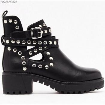 Spring Autumn Women's Platform Ankle Boots