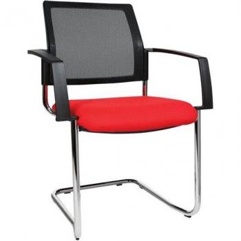 Duo de tabourets visiteurs BtoB 20 rouge maille